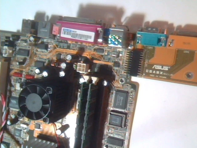 Motherboard VIA C3 ASUS C3V Rev:1.01 800MHz 1GB Loaded - image 3