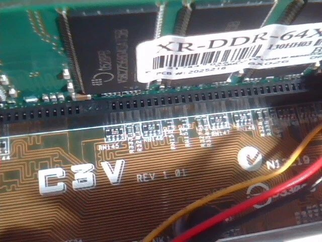 Motherboard VIA C3 ASUS C3V Rev:1.01 800MHz 1GB Loaded - image 6