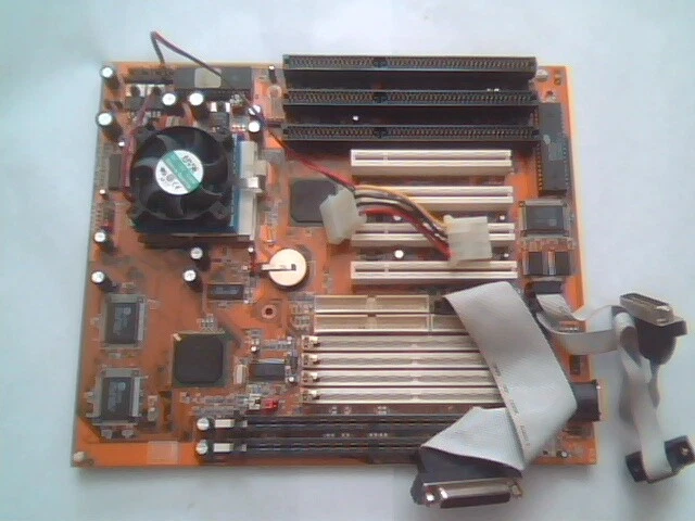 Motherboard Pentium PCCHIPS MB-M550-512K V5.6 430TX 200Mhz MMX 168 PS/2✅TESTED