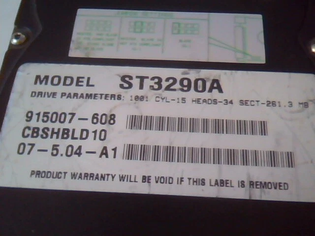 Hard Drive IDE Disk Seagate ST3290A 915007-608 CBSHBLD 07-5.04-A1 - image 3
