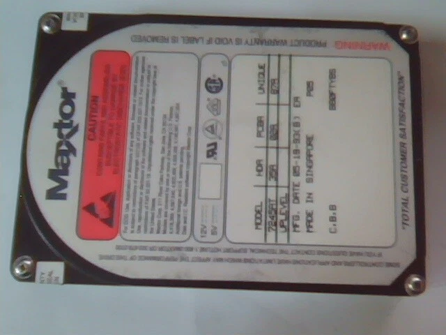 Hard Drive IDE Disk Maxtor 7245AT 35A 02A B80FTYBS