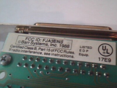 BARR/3 Rev1 RS232 V.35 SCC SCC18bit ISA Network Adapter — image 4