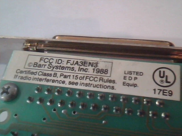 BARR/3 Rev1 RS232 V.35 SCC SCC18bit ISA Network Adapter - image 4