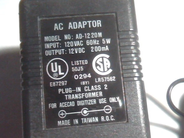 AceCAD D9000+ D-9000+ Digitizing Tablet - Power Adapter - image 2