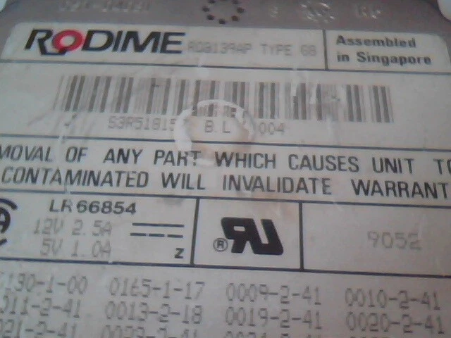 Hard Drive IDE Disk RODIME R03139AP S3R518157 04308096 - image 3