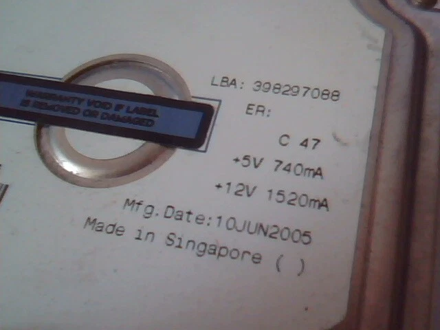 Hard Drive IDE Disk Maxtor DiamondMax 10 BAH41G10 6L200R0 200GB PATA133 - image 3