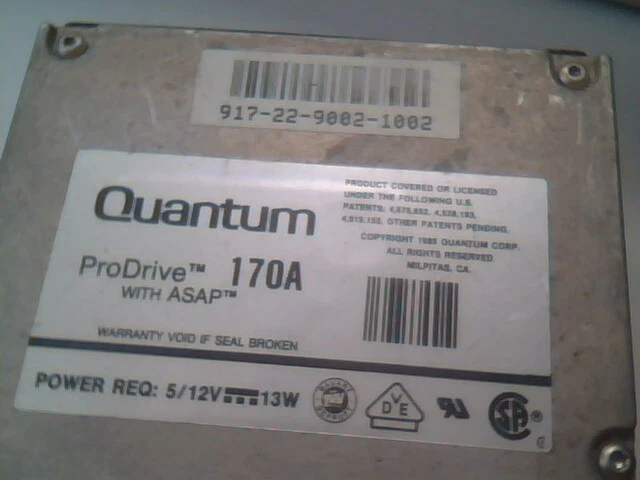 Hard Disk Drive IDE Quantum ProDrive 170A 17010260201 - image 2