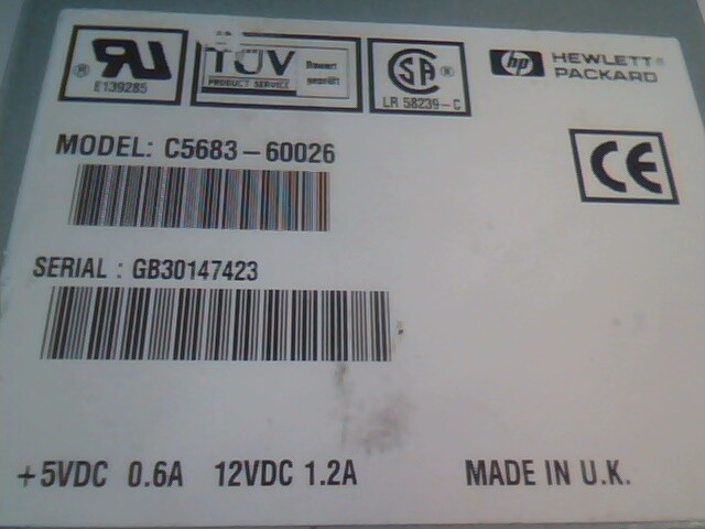 SCSI DAT Tape Drive HP C5683-60026 DDS4 40GB LVD/SE - image 3
