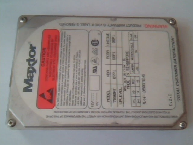 Hard Drive IDE Disk Maxtor 7290AT 07P1 K013312897